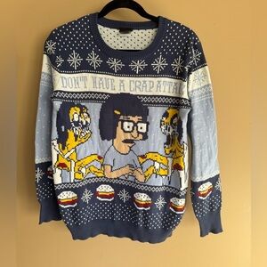 Bob's Burgers Tina Ugly Christmas Sweater Size S